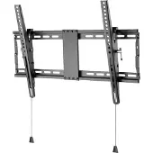 Deltaco Office ARM-0204 - Heavy Duty - beslag - Tilt- for LCD-tv/kurvet LCD-tv - stål - mat sort - skærmstørrelse: 37-80 - vægmonterbar