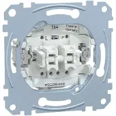 Merten MEG3755-0000, Trykknapkontakt, 1P, Metallic, IP20, 250 V, 10 A