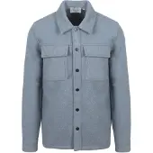 Suitable Overshirt Wool Blend Blå Lyseblå måle