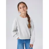 Name it Sweatshirt - Noos - NkfMille - Light Grey Melange - - 6 år (116) - Sweatshirt