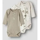 Name it Sparkedragt/Body beige / beige-meleret / hvid