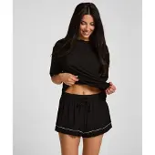 Hunkemoller Pyjamasbukser 'Essential' sort / hvid