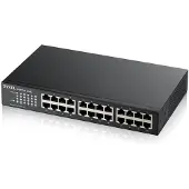 Zyxel GS-1100-24E - Switch - ikke administreret - 24 x 10/100/1000 - rackmonterbar / vægmonterbar