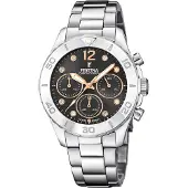 Festina Dameur F20603-6 Boyfriend Sort/Stål Ø39 mm