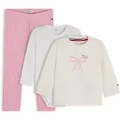 Tommy Hilfiger Sæt 'Essential' lyserød / pudder / hvid