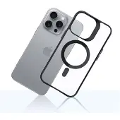 3mk Protection 3mk Satin Armor MagCase med MagSafe til iPhone 16 Pro Max – gennemsigtig med sort ramme