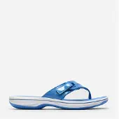Clarks Dame Brinkley Reyna Flip Flops Bright Blue