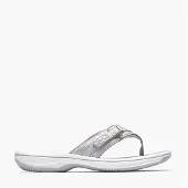 Clarks Dame Brinkley Sea flip flops Silver Metallic