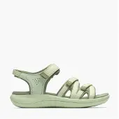 Clarks Dame Mira Madi Sandaler Light Olive Combi