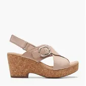Clarks Dame Giselle Dove Kile Sandaler Sand Nubuck