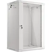 Lanberg - Rack kabinet - vægmonterbar - grå, RAL 7035 - 18U - 19