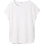Tom Tailor Fabric Mix T-shirt Med Korte ærmer