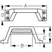 Seadog Line Nylon Trinhåndtag