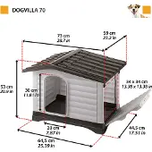 Ferplast 8010690109329 73x59x53 Cm Hundehus