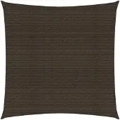 vidaXL solsejl 4,5x4,5 m 160 g/m² HDPE brun