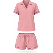 LEAFLETIC Shorty 'Women’s Night Wear Short Set' gammelrosa