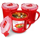 Sistema 656 ml medium soup mug 3-pak