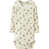 Lil´ Atelier Lil' Atelier Body l/æ - Rib - NbnGavo - Turtledove/Toy - - 68 - Body L/Æ