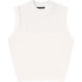 Armani Exchange A|X Armani Exchangetil kvinder. XW001906AF21574U1003 Hvid finstrikket top (XS), Casual, Bomuld