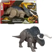 Mattel Jurassic World WILD ROAR Nasutoceratops, 4 År, Flerfarvet, Plast