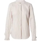 Mos Mosh Bluse 'MMMattie' sand / hvid