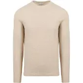 Profuomo pullover i struktur – ecru Beige Off-white måle