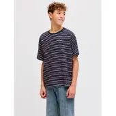 Jack & Jones Junior Shirts 'JJEDover' natblå / hvid
