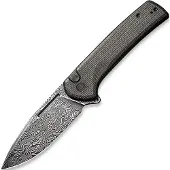 CIVIVI Conspirator Damascus foldekniv, dark green micarta