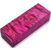 Brisa Stabilized Curly Birch, red wine