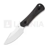 Kizer Cutlery Bone 1122A4 Stonewashed AEB-L , Stabilized Wood, fixed knife, Maverick Customs design