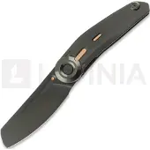 Reate VK-CLU foldekniv, Black DLC Titanium, Frosted Satin Black DLC