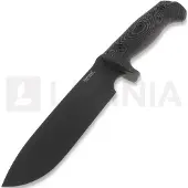 Lionsteel M7 Black Micarta overlevelseskniv, black blade