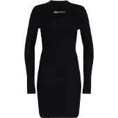 Karl lagerfeld JEANS Strikkjole sort / hvid