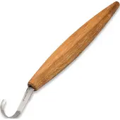 BeaverCraft Spoon Carving Knife Deep Cut Bevels, oak
