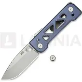 We Knife Tyro, Blue Titanium, Stonewash