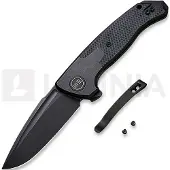 We Knife Press Check foldekniv, drop point, sort