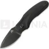 Twisted Assisted Fortis Drop Point foldekniv, Black G-10, Blackwash