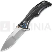 We Knife Tighe Down, Polished Orange Peel Ti/Rose CF, Satin