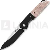 Kansept Knives Warrior Linerlock Micarta foldekniv, brun