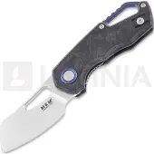 MKM Knives Isonzo M390 Cleaver foldekniv, marble carbon fiber