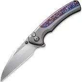 We Knife Ziffius, Gray/Flamed Titanium, Satin