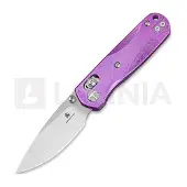 Bestechman Sprite - Stonewash + Satin - Crystallized Titanium foldekniv, violet