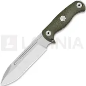 Kizer Cutlery Drop Bear Fix 7, 1103A1, Stonewashed AEB-L, Green Micarta survival knife, Azo design