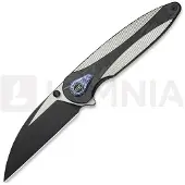 We Knife Zenthra, Satin&Black Ti/Shredded CF, Black SW