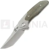 Mechforce Barker Collab Hokkaido foldekniv, OD Green Micarta
