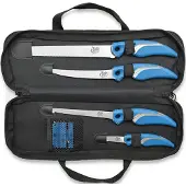 Camillus Cuda 6pc Knife/Sharpener Set fiskekniv