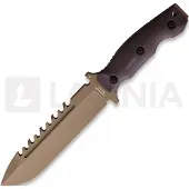 Halfbreed Blades Large Survival Knife overlevelseskniv, brun