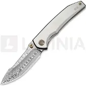 We Knife Ryson Damasteel foldekniv, Gray Titanium