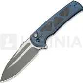 We Knife Sylox, Blue Ti/Shredded CF, Stonewash
