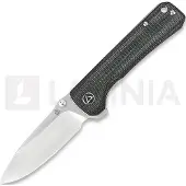 QSP Knife Hawk Linerlock Black Micarta foldekniv